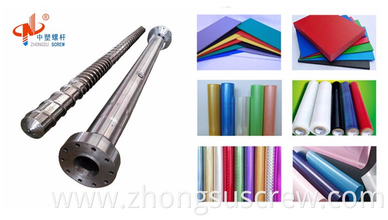 Plastic extrusion Screw for extruder screw and barrel for plastic extruder machine